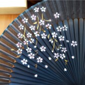 中国风工艺礼品丝绸扇子好开合绢扇女F式 旗袍走秀舞蹈古风折扇夏