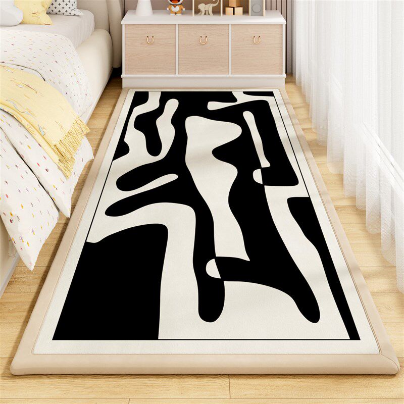 奶油风儿童房g卧室床边垫加厚地毯婴儿宝宝床下防摔隔凉垫客厅家