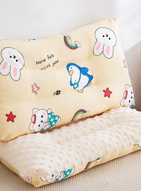 2023婴d儿枕头儿童小枕头纯棉1-2-3-6岁宝宝定型安抚豆豆枕可机洗