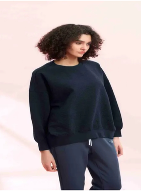 NDK 休闲舒适修身时尚针织卫衣-23131KO014NV