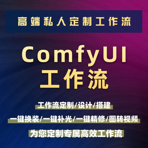 comfyui工作流定制一键换装换模特背景电商产品摄影写真图生视频