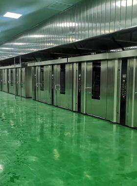 商用大型燃气冒烤鸭炉100只车架热风旋转烤禽机循环风烤鸡炉