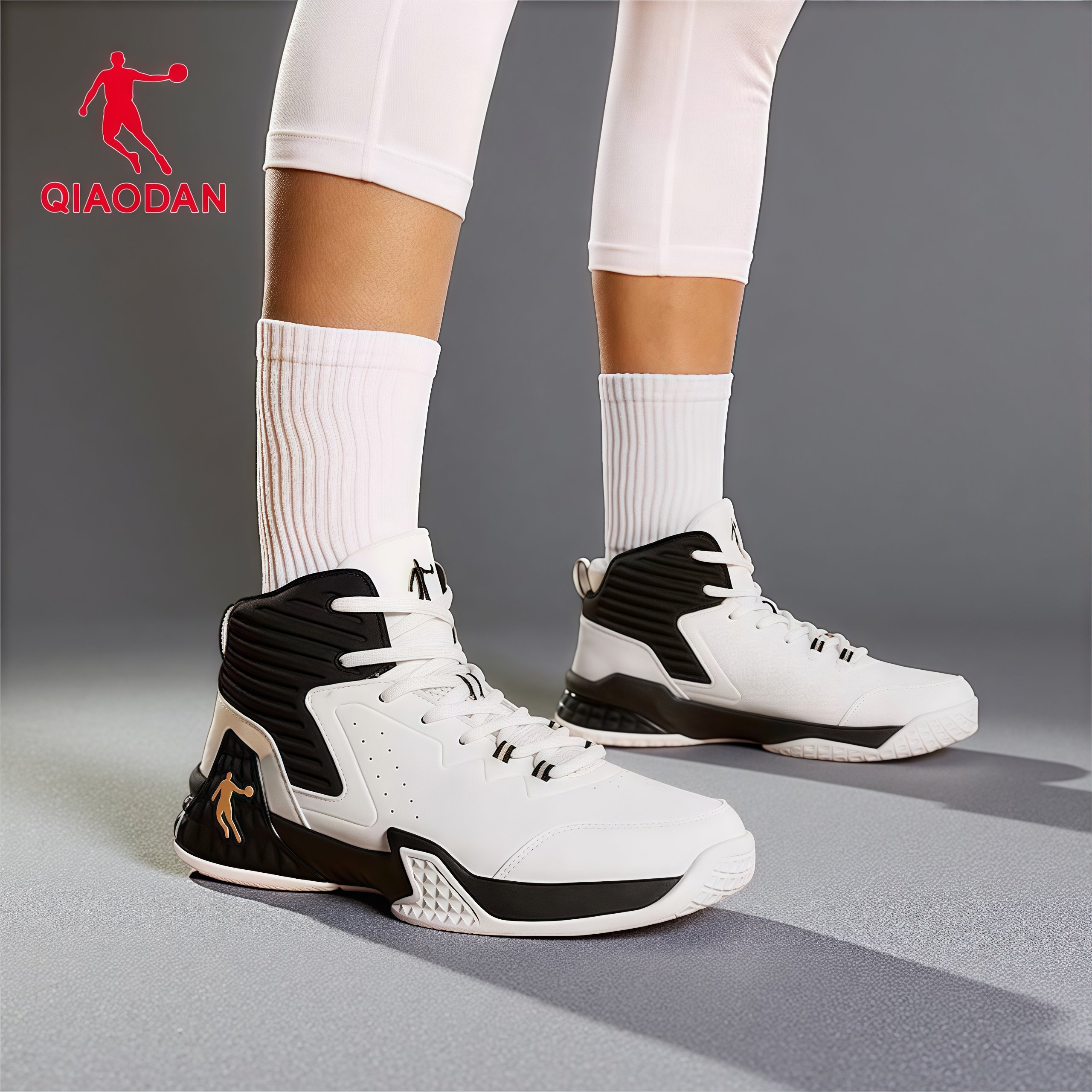 乔丹篮球鞋男2025冬季新款学生高帮防滑耐磨专业球鞋加绒运动鞋男