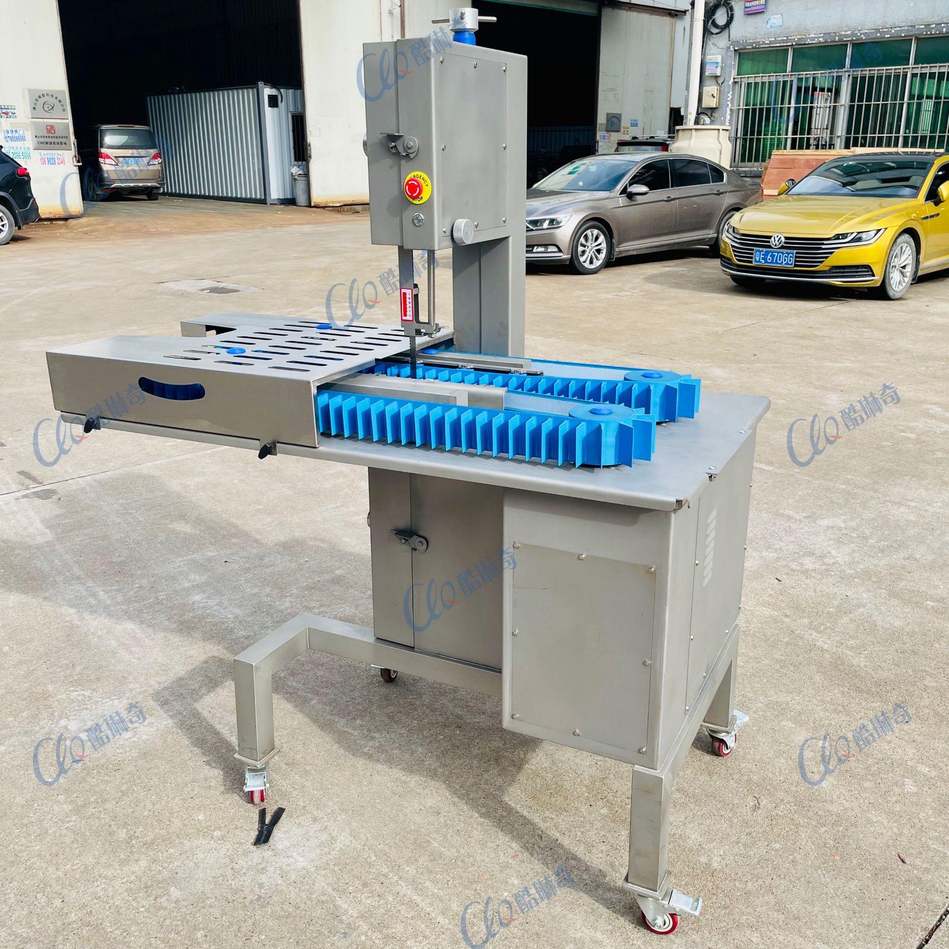 r大型高速猪肘子羊蹄羊牛蹄切半机 不锈钢劈半机猪脚现货