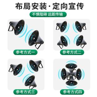 村村通无线调频发射机1公里3-5农村广播高音喇叭校园号角音柱分区