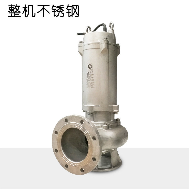 钱发厂家批发污水污物潜水泵304全不锈钢工程抽水排污泵
