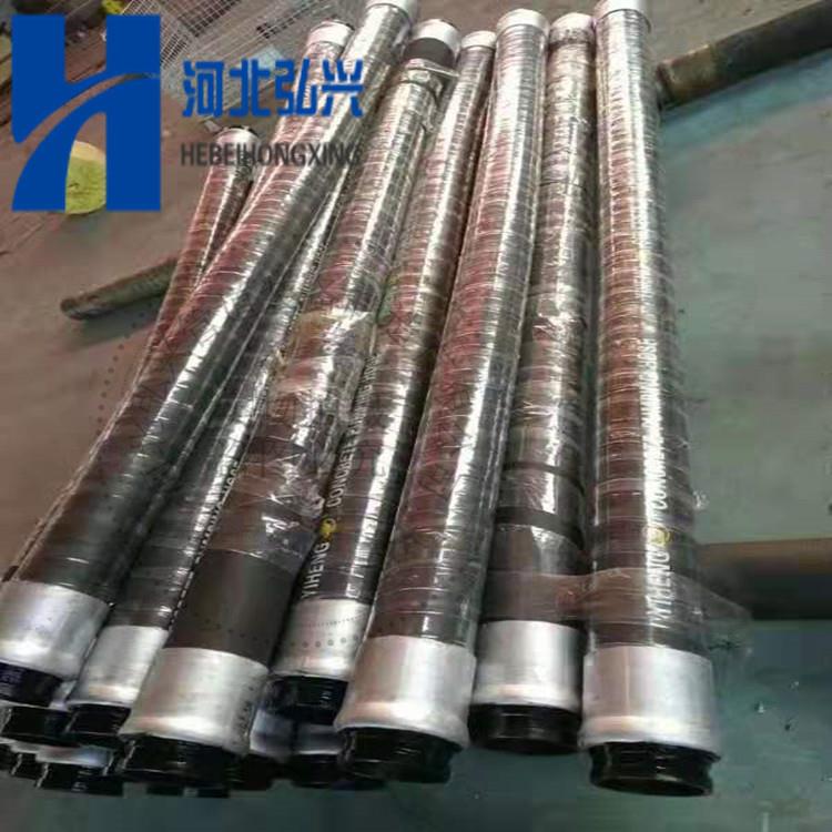 混凝土输送天泵末端DN125*3000软管布料机四层钢丝加强软管