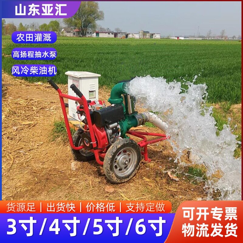 农用灌溉自吸泵高扬程大流量潜水泵园林花草灌溉抽水机
