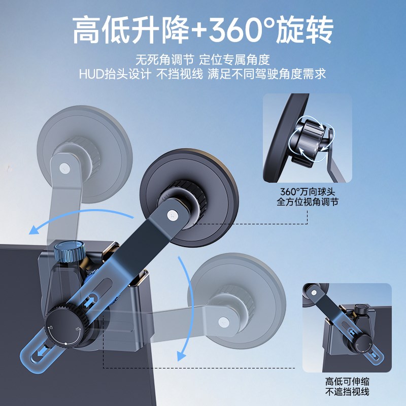 适用哈弗H6悬浮屏幕导航猛龙H9/H5大狗2025新款车载磁吸手机支架