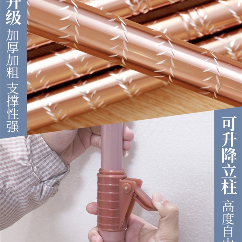 u型导轨蚊帐家用2024新款2025年大床卧室1米8支架杆加粗加厚落地