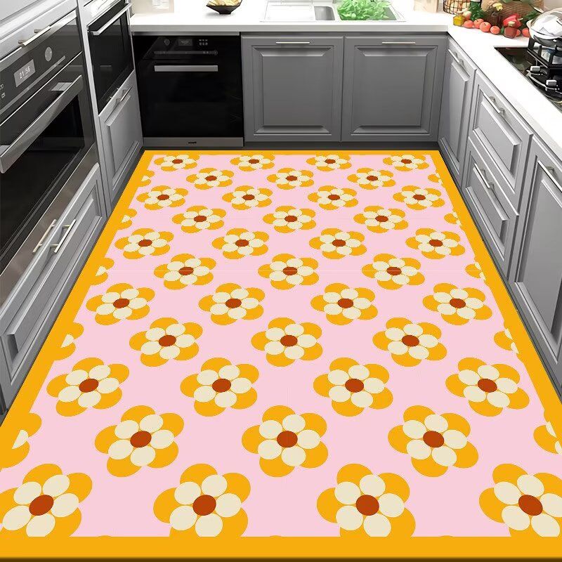厨房地垫防油防滑脚垫卧室床边长条家用进门地毯吸水耐脏满铺垫子