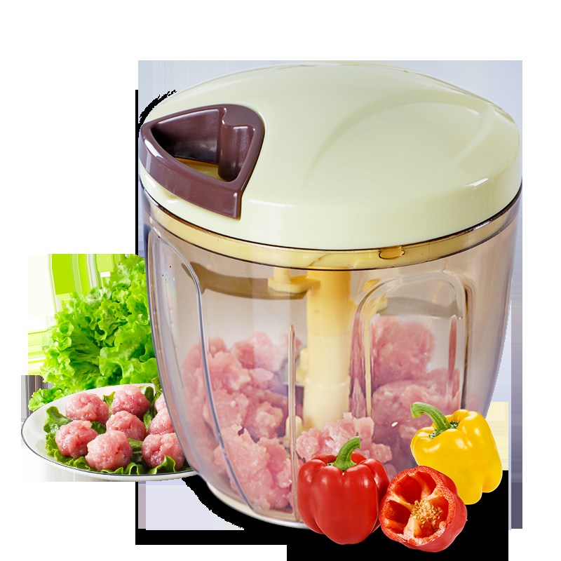 家用式手动拉切打绞蒜搅拌饺子馅碎菜辣椒料理机绞肉器神器小型