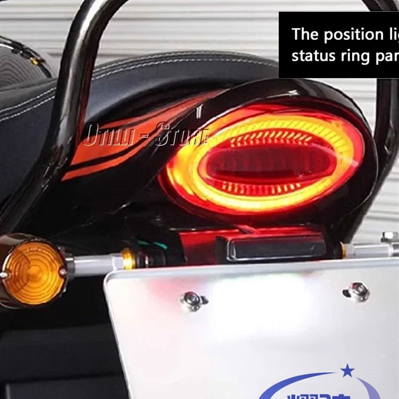 适用川崎Z900RS改装尾灯总成 LED尾灯 一体灯珠后尾灯摩托车配件