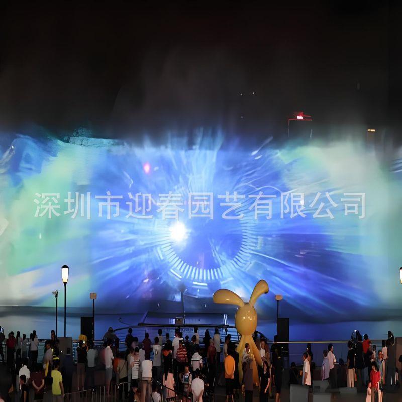 户外音乐喷泉3D水幕电影投影仪控制系统大型漂浮设备激光水秀表演
