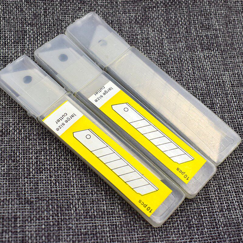 100片包邮 美工刀片 壁纸刀片 介刀片 大黄标刀片 0.4mm厚 18mm宽