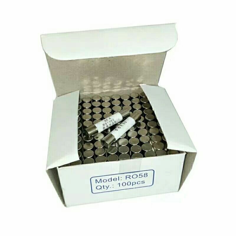 陶瓷保险丝管RO57熔断器RO57熔芯6*25MM1A/2A/3A/4A/5A/6A/8A/10A