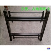 圆桌面折叠 折架对折圆台面脚架铁脚架餐桌子餐桌餐桌伸缩折叠桌