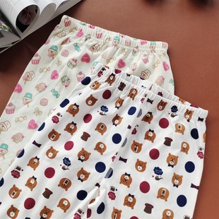 2条装儿童无骨纯棉磨毛卫生裤男童女童宝宝春秋打底内搭裤收口A类