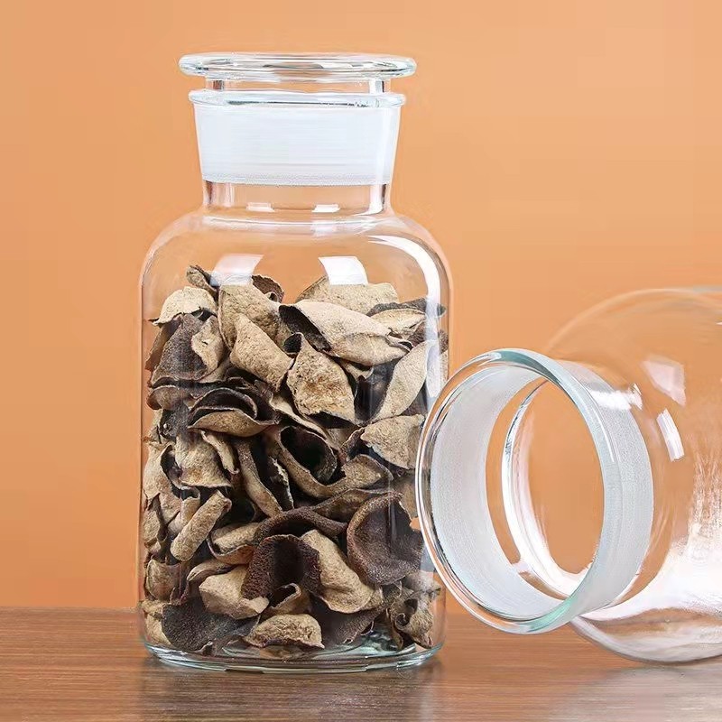 玻璃密封罐通透大口径杂粮陈皮储物罐磨砂口商用家用粮食圆形无铅