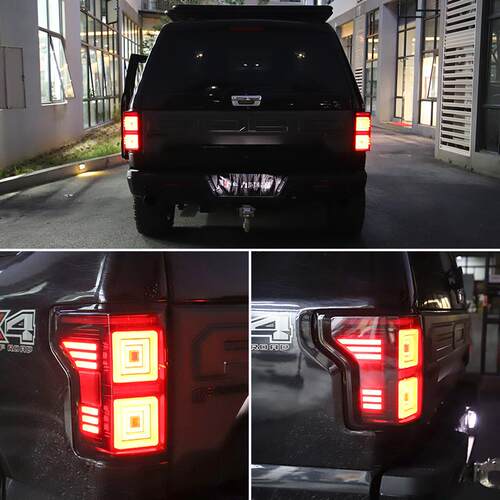 适用于福特猛禽F150 LTD改装17-20款LED尾灯总成刹车灯倒车灯尾灯