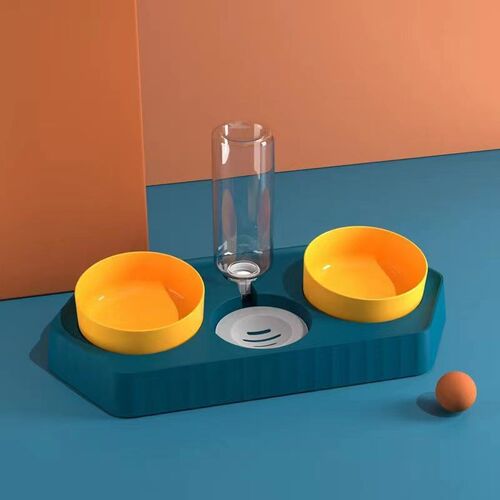 猫狗碗新款自动饮水喂食家禽一碗三用自猫食盆猫碗碗猫狗盆猫狗喂