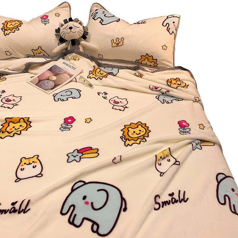 加厚冬季牛奶珊瑚绒毛毯铺床单法兰绒小被子单人办公室午睡盖毯子,床上用品,休闲毯/毛毯/绒毯,淘宝优惠券,粉丝福利购,淘宝优惠卷