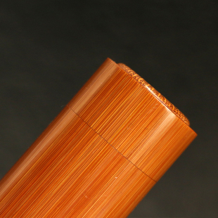 精工镶嵌竹制老玉竹茶叶罐文玩把件便携式出门旅行茶仓茶叶包装筒