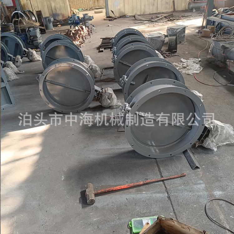 手动通风蝶阀电动风门气动蝶阀法兰蝶阀管道远程