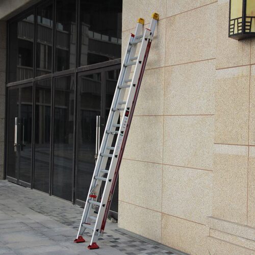 加厚铝合金伸缩梯子工程楼梯6  8 10  12 m 米升降梯拉梯云梯直梯