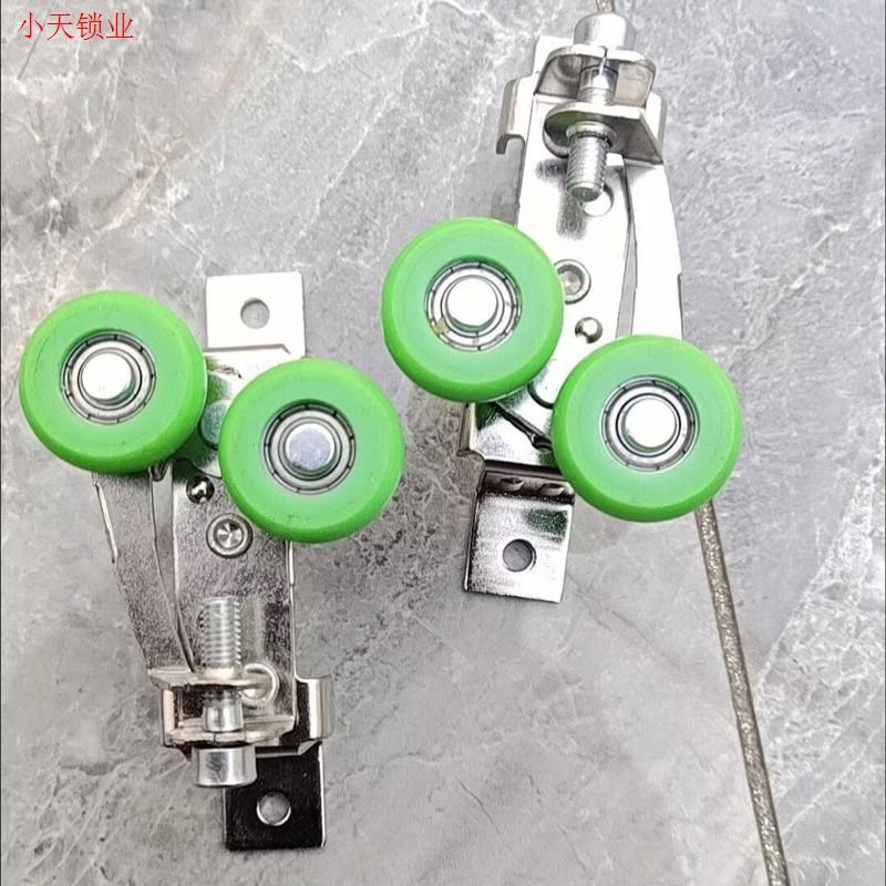 可调上轮上定位轮门轮推拉移门上滑轮衣柜门上轨道可调型滑轮侧.
