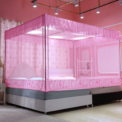 蚊帐家用大床2米4 超大2.2x2.4炕上专用子母床双拼定制落地加宽密,床上用品,蚊帐,淘宝优惠券,粉丝福利购,淘宝优惠卷