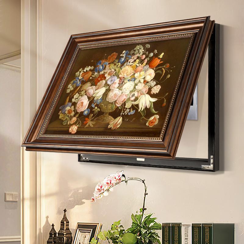 繁花似锦新中式电表箱装饰画玄关配电箱挂画遮挡电源箱开关箱壁画