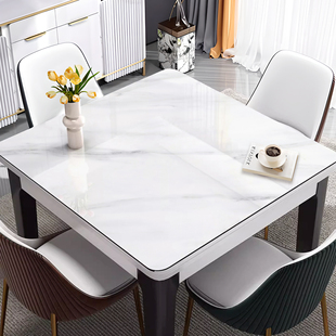 北欧风正方形桌布防水防油防烫桌面垫pvc软玻璃餐桌垫客厅茶几垫