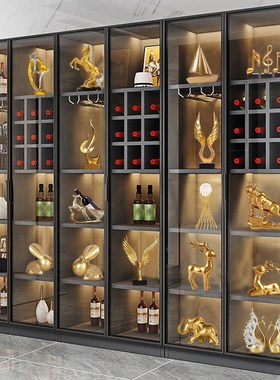 轻奢客厅摆件酒柜玄关办公室家居装饰品新房电视柜书架工艺品摆设