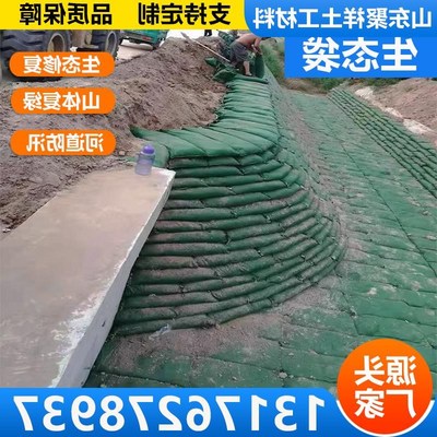 绿化护坡生态袋河道防q汛边坡绿化草籽袋公路挡土土工布护坡植生