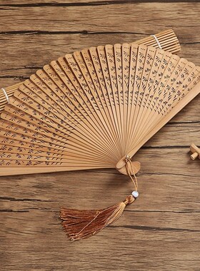 竹折叠扇子骨扇小巧便携结实耐用舞蹈专用古风高级女生新中式国风