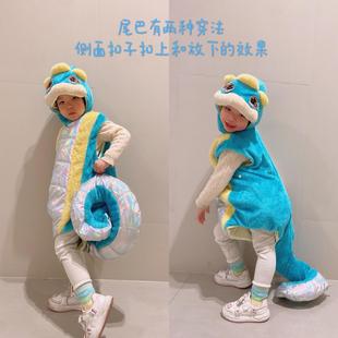 蛇年元 旦儿童演出服十二生肖动物小蛇宝宝圣诞节cosplay表演服装