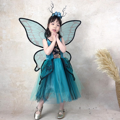 六一儿童演出服幼儿园女童公主蓬蓬裙cosplay蝴蝶花仙子表演服装