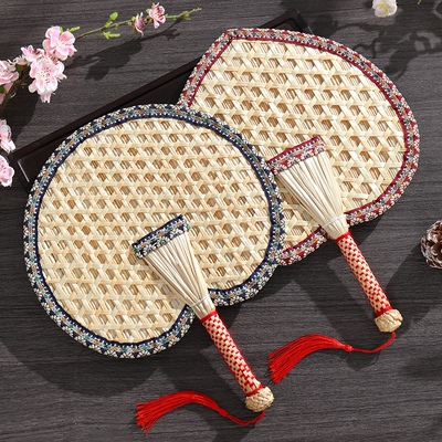 扇子夏天儿童宝宝小芭蕉扇夏季麦秆扇中式手工编织老式手摇大蒲扇