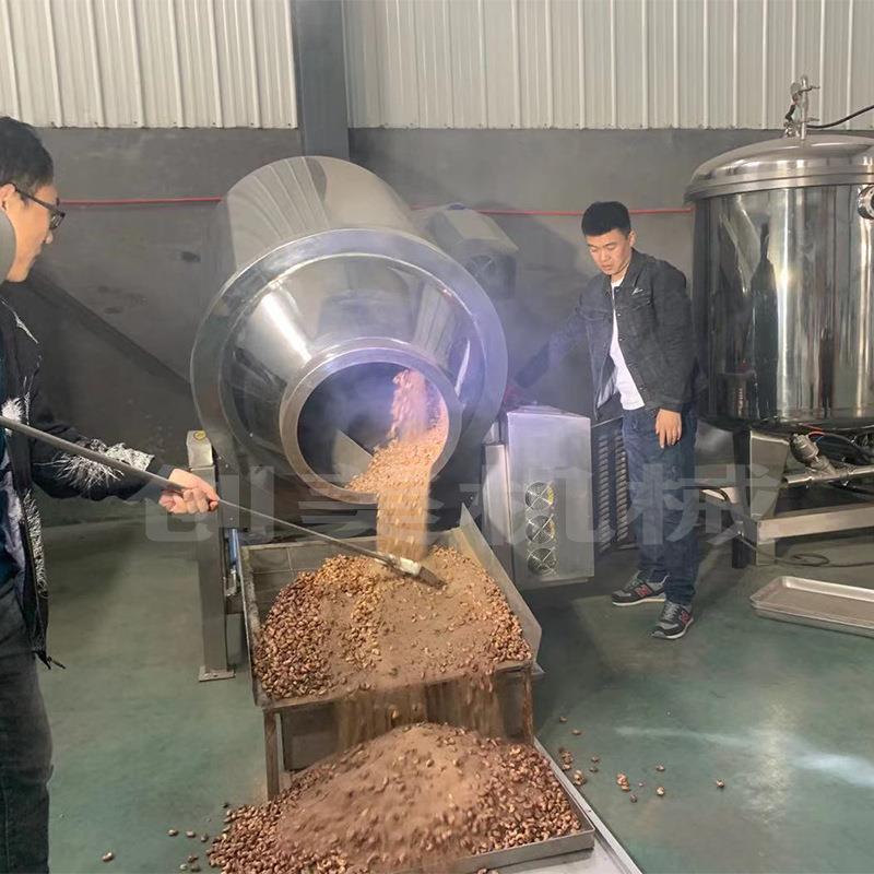 全自动电磁滚筒炒锅腰果坚果香榧炒制机花生瓜子电热炒货机电加热