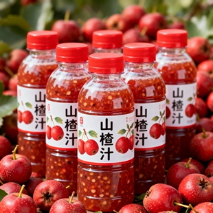 热卖 20瓶酸甜开胃解腻果味饮料聚餐团圆年货整箱发 山楂汁220ml