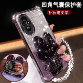 华为荣耀200手机壳5G新款 AN00全包镜头200pr0防摔硅胶软壳 镜子支架Honor200pro高颜值ELP 网红女ELI AN00时尚