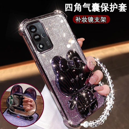 oppoa93s新款手机壳网红兔耳支架