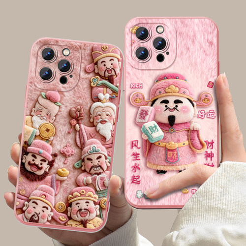 仿毛绒财神爷五路财神周边