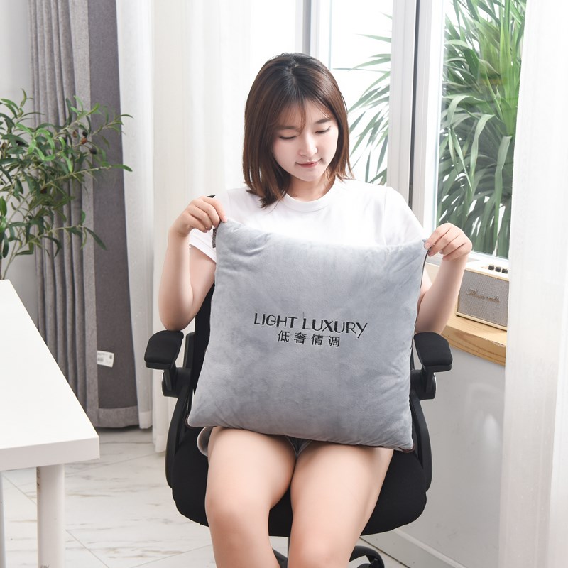 抱枕被子两用车用午睡毯靠枕四季通用车载枕头毯子二合一车内