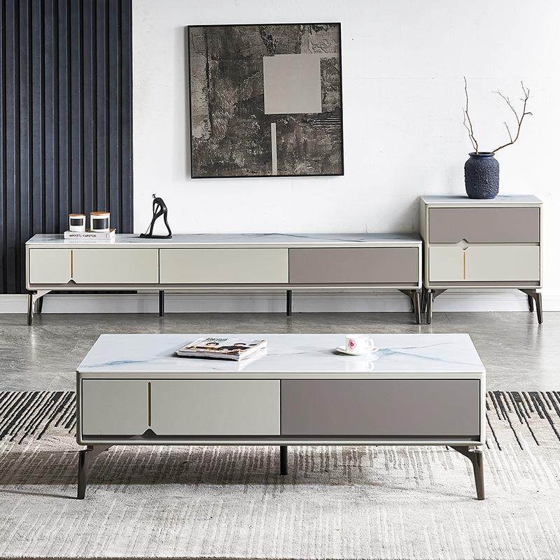 新品家具现代简约岩板茶几电视柜组合客厅家具储物长方形茶几,住宅家具,电视柜,淘宝优惠券,粉丝福利购,淘宝优惠卷