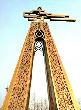 外贸原单大型黄铜雕塑城市标志园林景观雕塑拉丝无缝焊接全程无