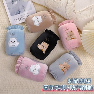 冬袖套男女中长款毛绒布套袖学生防污清洁袖子套S家居日用护袖家