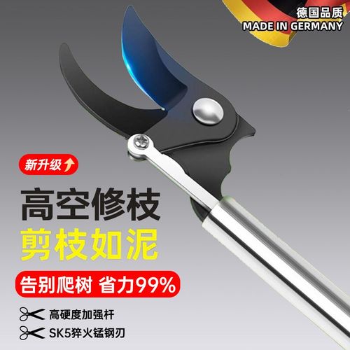 德国品质高枝剪修枝剪不锈钢剪刀修剪园林稀果剪枝高空剪高枝花剪