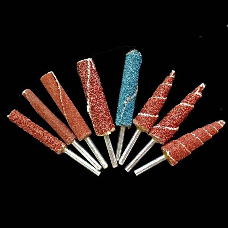 3mm柄柱形锥形带柄页轮砂布磨头木工抛光打磨R头百叶磨头砂纸棒,标准件/零部件/工业耗材,磨头,淘宝优惠券,粉丝福利购,淘宝优惠卷